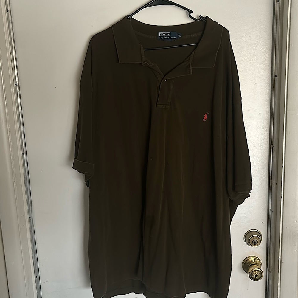 Brown polo shirt